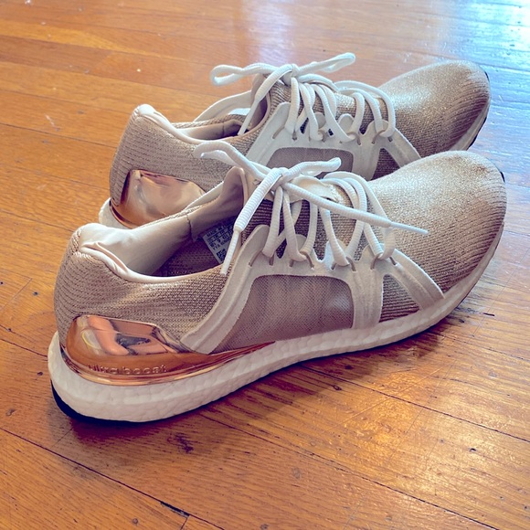 Adidas by Stella McCartney Shoes - Stella McCartney X Adidas Ultra Boost Rose Gold Metallic Knit Lace Sneakers 10.5
